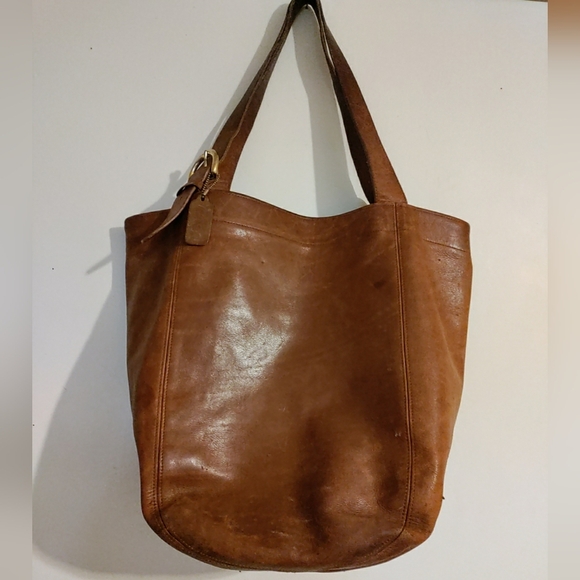 Vintage Coach XL Soho Carryall Weekender Shoulder Tote Bag 4082 British Tan - Picture 1 of 15